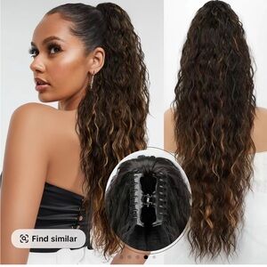 Long Wavy Brown Hair Extension